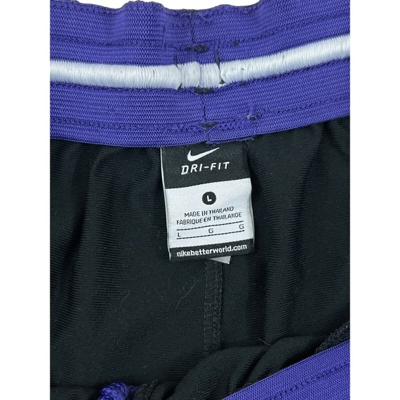 Nike Dri-Fit Kobe Bryant Mamba Men Black Purple Basketball Shorts Sz L - Picture 3 of 7